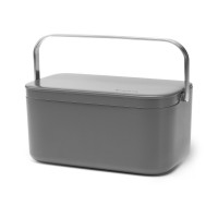 Контейнер для пищевых отходов, 1,8 л, пластик, серый, серия Sink Side, BRABANTIA, Бельгия_00801470058261473724.jpg