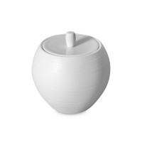 Сахарница , 430 мл, костяной фарфор, белый, рельеф, серия Терраса, NARUMI, Япония