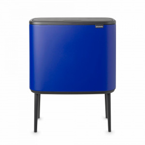 Контейнер для мусора, 11 + 23 л, нержавеющая сталь, индиго, серия BO TOUCH BIN, BRABANTIA, Бельгия, Touch BRABANTIA