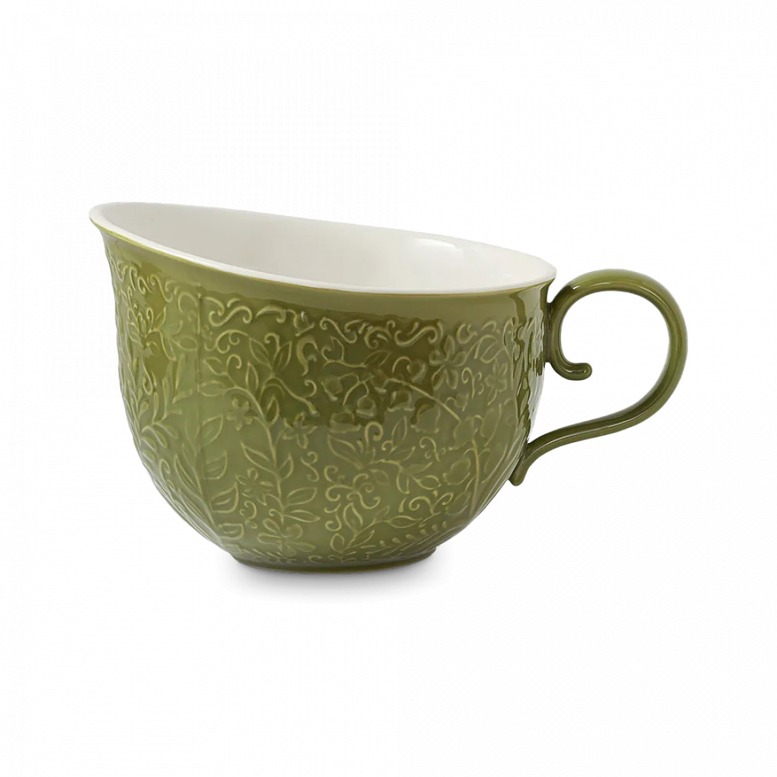 Кувшин для смешивания, 2 л, керамика, зеленый, рельеф, серия English gardens, LIBERTY JONES, Россия