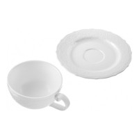 Пара чайная Emily, 250 мл, фарфор, белый, WALMER, Великобритания_00812230042740192959.jpg