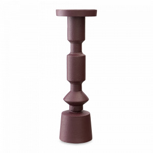Подсвечник на одну свечу, 35 см, металл, бордовый, серия Vivlend, BERGENSON BJORN, Великобритания, Подсвечники и канделябры