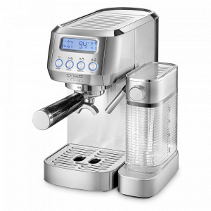 Кофемашина эспрессо с капучинатором, нержавеющая сталь, пластик, серебристый, CASO, Германия, CASO (Германия)