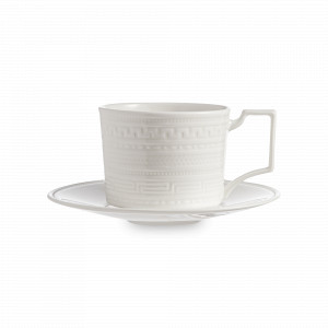 Пара чайная, 220 мл, костяной фарфор, белый, серия Intaglio, WEDGWOOD, Великобритания, WEDGWOOD (Великобритания)