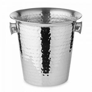 Ведро для льда Joey, 22 см, кованая нержавеющая сталь, посеребрение, EDZARD, Германия, EDZARD (Германия)
