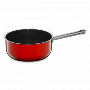 Ковш с крышкой, 18 см, 1.8 л, сталь, красный, серия Fusiontec Mineral, WMF, Германия, Посуда из нержавеющей стали