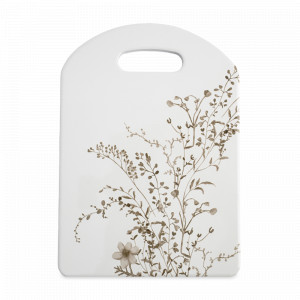 Подставка под горячее «Осенние цветы», 24 х 17 см, керамика/пробка, белый декор, серия Florance, ANNA LAFARG, Китай, Чайники и предметы сервировки ANNA LAFARG