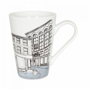 Кружка «Green Broome St.», 420 мл, фарфор, белый, KOENITZ, Германия, Большие кружки