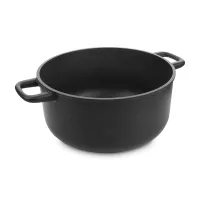 Кастрюля с антипригарным покрытием, 24 см, 5.3 л, литой алюминий, черный, серия Supreme, OLYMPIA, Италия, 