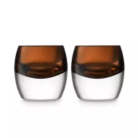Набор из 2-х стаканов для виски, 230 мл, стекло, коричневый, серия Whisky Club, LSA International, Великобритания, 