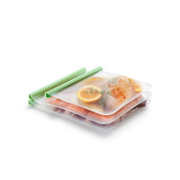 Набор из 3-х плоских пакетов для хранения продуктов, 500 мл + 1 л + 1.5 л, силикон, зеленый, серия Reuse & Reduce, LEKUE, Испания_00817020064394389522.jpg