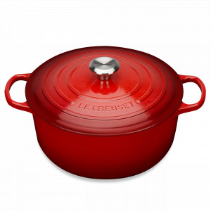 Кастрюля чугунная, 6,7 л, 28 см, красный, серия Cerise LE CREUSET, Франция, LE CREUSET (Франция)