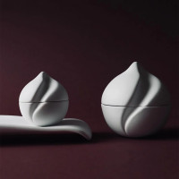 Чаша сервировочная с крышкой, 9.5 х 12 см, фарфор, белый, серия The Tablet, COOKPLAY, Испания_00815520057247249629.jpg