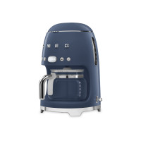 Кофеварка капельная, нержавеющая сталь, пластик, тёмно-синий, SMEG, Италия