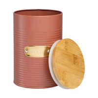 Банка для хранения чая, 1.3 л, углеродистая сталь, бамбук, терракота, серия Irmel, SMART SOLUTIONS, Россия_00818840048300231708.jpg