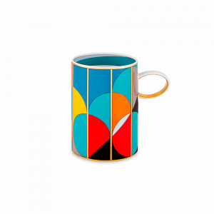 Кружка , 400 мл, фарфор, мультиколор, серия Futurismo, VISTA ALEGRE, Португалия, Большие кружки