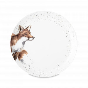 Тарелка обеденная «Лиса», 26.5 см, костяной фарфор, белый, декор, серия Wrendale Designs, ROYAL WORCESTER, Великобритания, ROYAL WORCESTER (Великобритания)