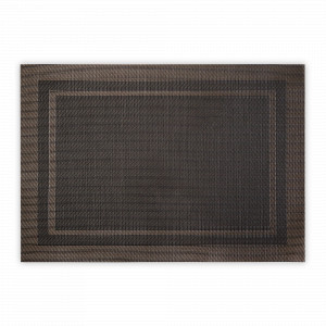 Салфетка подстановочная прямоугольная, 33 х 48 см, пвх, черный, серия Art Frame, WO HOME, Германия, WO HOME (Германия)