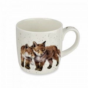 Кружка «Рожденный диким лисом», 310 мл, костяной фарфор, белый, декор, серия Wrendale Designs, ROYAL WORCESTER, Великобритания, ROYAL WORCESTER (Великобритания)