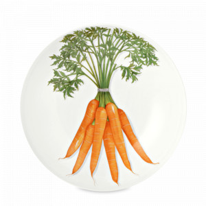 Тарелка суповая , 20,5 см, костяной фарфор, белый, оранжевый, серия Freedom, TAITU, Италия, Тарелки суповые