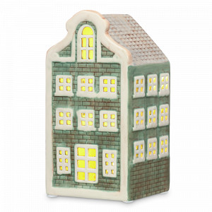 Декор - Домик с подсветкой Aulum, 16 см, доломит, декор, серия New Year Essential, TKANO, Китай, Предметы интерьера