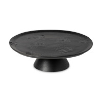 Блюдо на ножке Black, 28 см, керамика, черный, серия Boutique, COSTA NOVA, Португалия