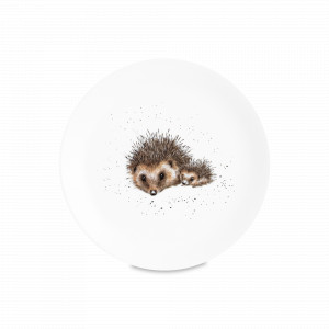Тарелка закусочная «Ёж», 21 см, костяной фарфор, белый, декор, серия Wrendale Designs, ROYAL WORCESTER, Великобритания, ROYAL WORCESTER (Великобритания)