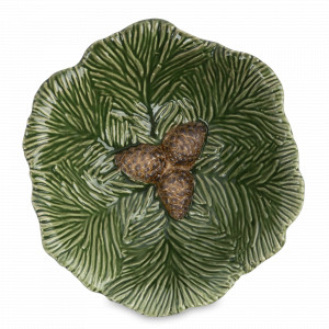 Салатник «Шишки на еловой ветке», 19 см, 550 мл, керамика, зеленый, серия New Year, ANNA LAFARG, Китай, Салатники, чаши сервировочные
