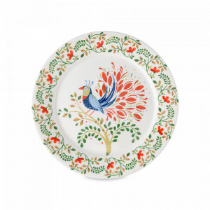 Тарелка закусочная Fantail Bird, 17.5 см, фарфор, белый, декор, серия Birds of Paradise, LIBERTY JONES, Россия, LIBERTY JONES (Россия)