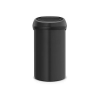 Контейнер для мусора с крышкой, 60 л, нержавеющая сталь, пластик, черный, серия TOUCH BIN, BRABANTIA, Бельгия_00802910056653014516.jpg
