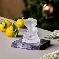 Статуэтка декоративная Змея , 12 см, хрусталь, белый, DECOR DE TABLE, Россия_00817590060248188165.jpg