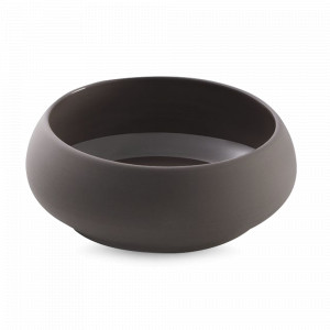 Салатник BASALTE, 14 см, 500 мл, керамика, коричневый, серия Bahia, GUY DEGRENNE, Франция, Салатники из керамики