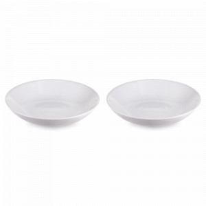 Набор тарелок для пасты, 2 предмета, 21.5 см, керамика, белый, серия In The Village, LIBERTY JONES, Россия, Наборы тарелок для кухни