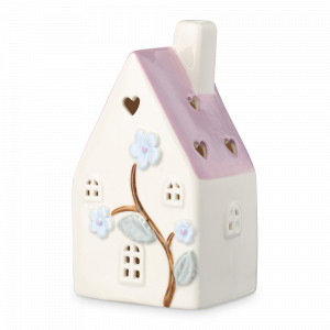 Декор Домик с подсветкой Skagen, 20.5 см, доломит, белый, розовый, серия Easter Essential, TKANO, Россия, Предметы интерьера