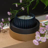 Свеча ароматическая Sandalwood, Bergamot & Citrus, 8 см, синий, серия Edge, TKANO, Россия_00814810048971159751.jpg