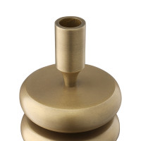 Подсвечник на одну свечу, 20 см, металл, золотистый, серия Stone, BERGENSON BJORN, Великобритания_00818840044653581838.jpg