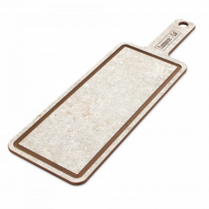 Доска композитная с желобом для сервировки и подачи, 36х12см, шунгит белый, серия ProFashion, ComposeEat, Россия, COMPOSE EAT (Россия)