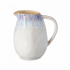 Кувшин Ria Blue, 1760 мл, керамика, кремовый, синий, серия Brisa, COSTA NOVA, Португалия, Кувшины керамические