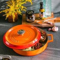 Сотейник с крышкой, 3,5 л, 28 см, чугун, оранжевый, LAVA, Турция_00812010045470939413.jpg