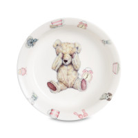 Набор детской посуды для девочки «Тедди», 3 предмета, костяной фарфор, декор, ROY KIRKHAM, Великобритания_00814130044690915144.jpg