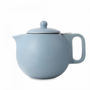 Чайник заварочный с ситечком, 1 л, фарфор, нержавеющая сталь, силикон, голубой, серия Jaimi, VIVA Scandinavia, Дания, Чайники