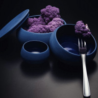 Салатник BLEU, 17.5 см, 1.4 л, фарфор, синий матовый, серия Gourmet, GUY DEGRENNE, Франция_00813550038124717328.jpg