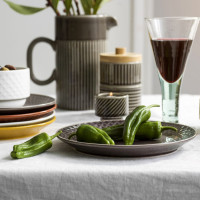 Тарелка десертная, диаметр: 20 см, материал: керамика, цвет: серый, серия Coffee More, SAGAFORM, Швеция_00806480061858427505.jpg