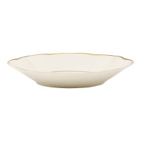 Тарелка суповая Ivory, 21 см, костяной фарфор, позолота, цвет: слоновая кость, серия Anemone, LE COQ, Италия_00816800059952072403.jpg