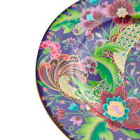 Набор из 2-х тарелок десертных, 20.5 см, фарфор, фиолетовый, декор, серия Волшебный Дракон, MIX&MATCH HOME, Китай_00813890060596211772.jpg