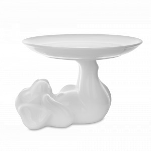 Блюдо для десерта «Классический Песик», 23 см, фарфор, белый, серия Собачки, CLAYSTREET, Россия, CLAYSTREET (Россия)