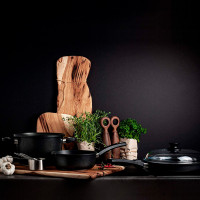 Набор из 2-х кастрюль, материал: литой алюминий, стекло, цвет: черный, серия Frying Pans, AMT, Германия_00806350046603122620.jpg