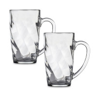 Набор из 2-х кружек, 360 мл, стекло, GLASSLOCK, Корея