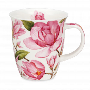 Кружка «Магнолия светло-розовая», 480 мл, костяной фарфор, декор, серия Nevis, DUNOON, Великобритания, DUNOON (Великобритания)