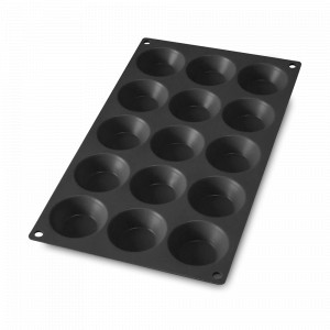 Форма для выпечки тарталеток, 15 ячеек, силикон, черный, LEKUE, Испания, LEKUE (Испания)